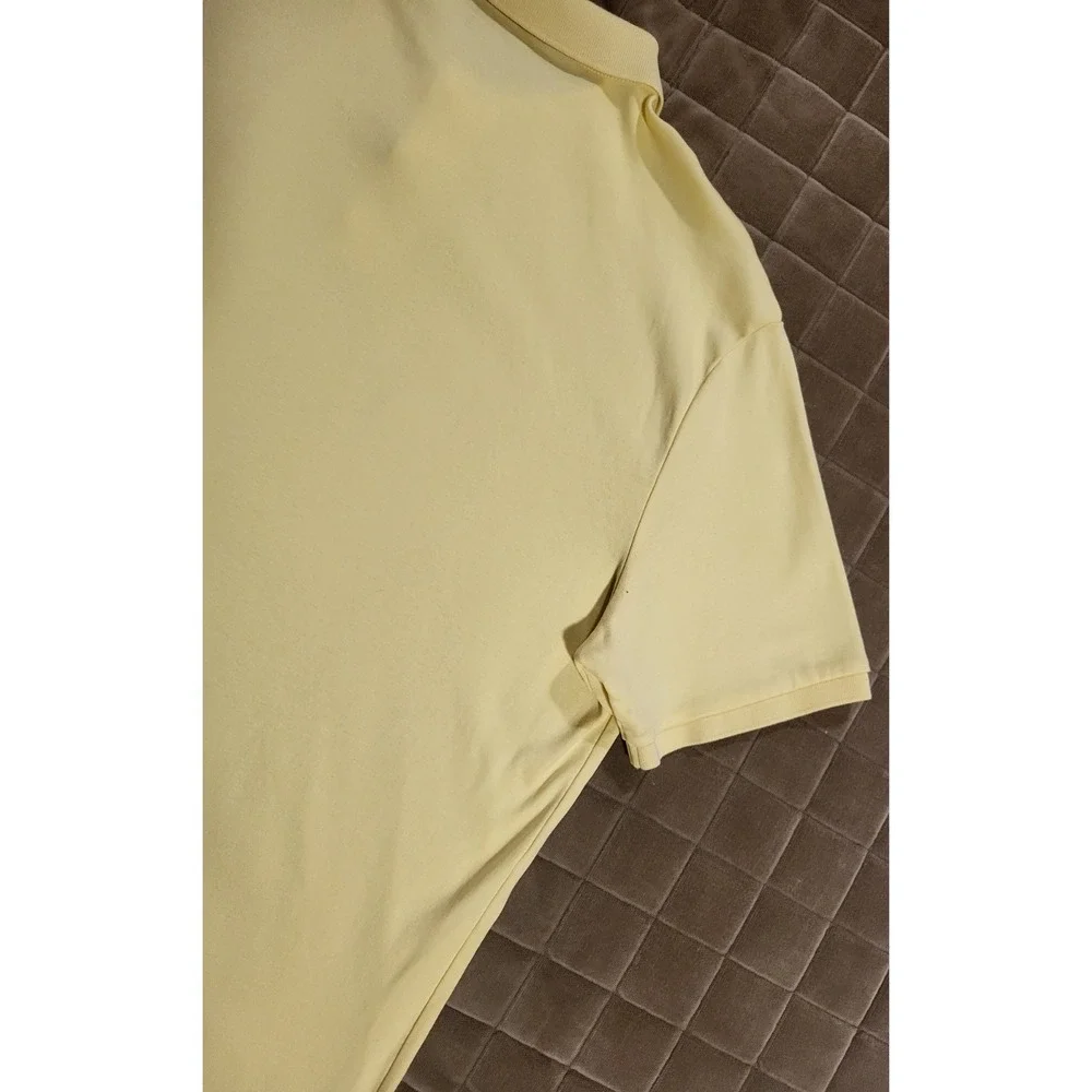 Polo Ralph Lauren Polo Shirt Mens Large Classic Fit Neon Yellow Short Sleeve